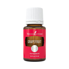 Young Living Grapefruit 15ml bottle pour for uplifting aroma in diffusers