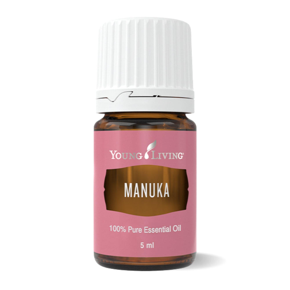 Young Living Manuka oil 5ml bottle for skincare and calming diffusion.