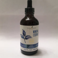 Young Living Mineral Essence bottle showcasing essential minerals for daily magnesium support.