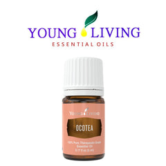 Young Living Ocotea topical-use image suggests dilution for skin refreshment.