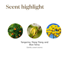 Young Living Peace & Calming bottle by bath for serene self-care.