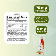 Youngevity Aloe Plus pour showing easy daily dosing.