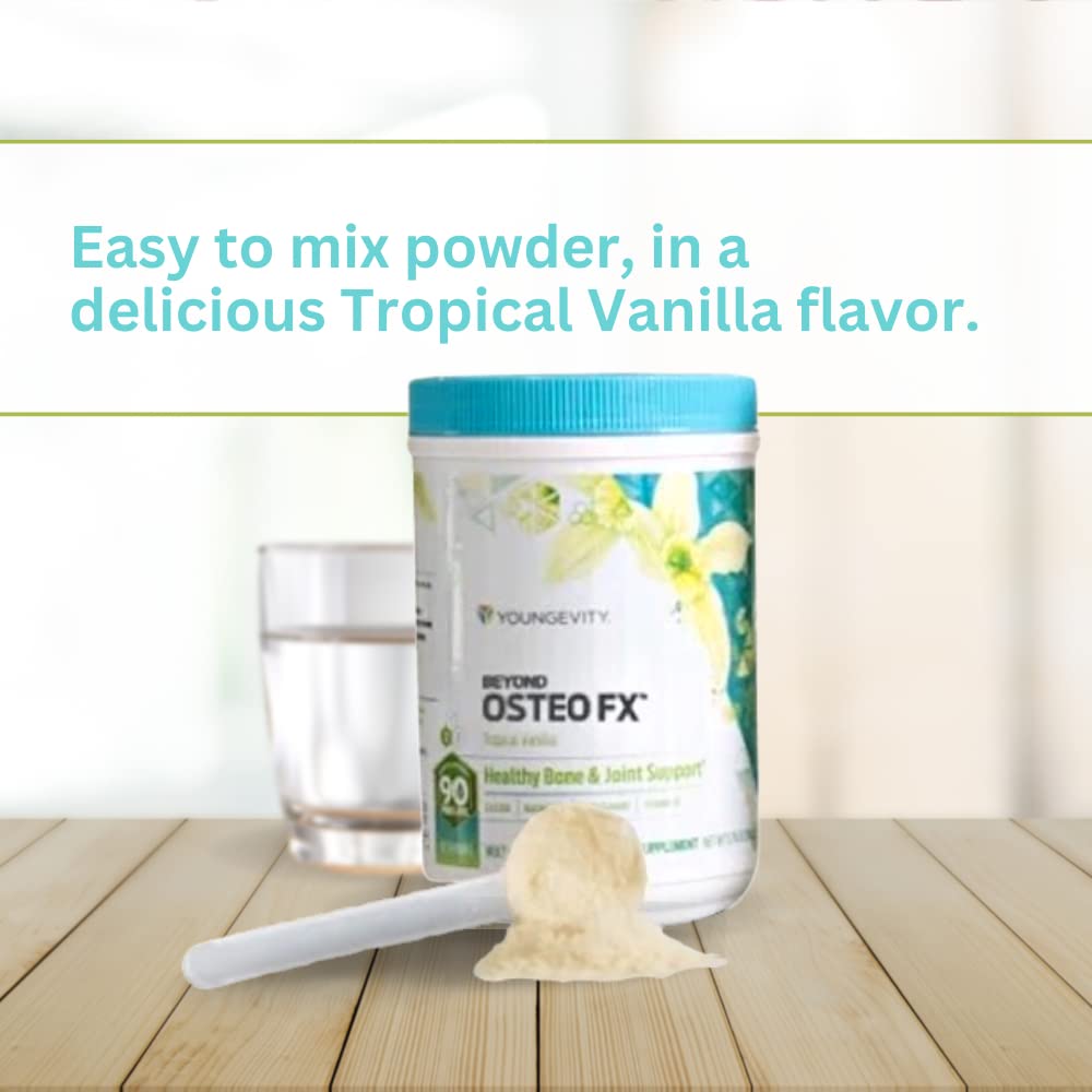 Mixing glass with tropical vanilla drink for convenient nourishment