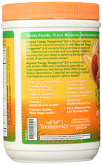 Label close-up shows ORAC 8000 antioxidant capacity and nutrient blend.