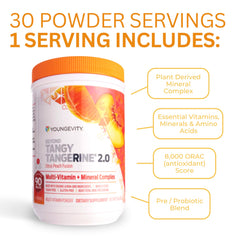 Youngevity Beyond Tangy Tangerine 2.0 spoon dispense demonstrates easy serving.