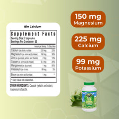Youngevity Bio Calcium label detail shows citrate-based calcium and cofactors