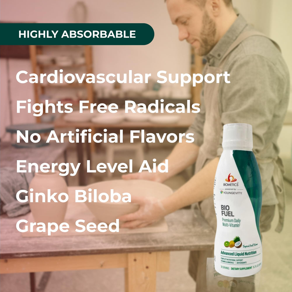 Youngevity Bio Fuel ingredients green-tea-extract—visual hint at antioxidants and vitality support.