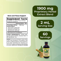 Youngevity Bone and Tissue Support bottle pour demonstrates convenient daily dosing.