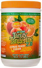 Youngevity Beyond Tangy Tangerine 2.0 bottle shown for daily Citrus Peach Fusion nutrition.
