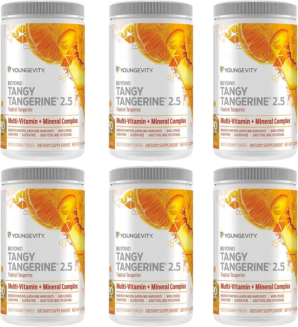 Youngevity Beyond Tangy Tangerine 2.5 bottle showcasing daily nutrition options