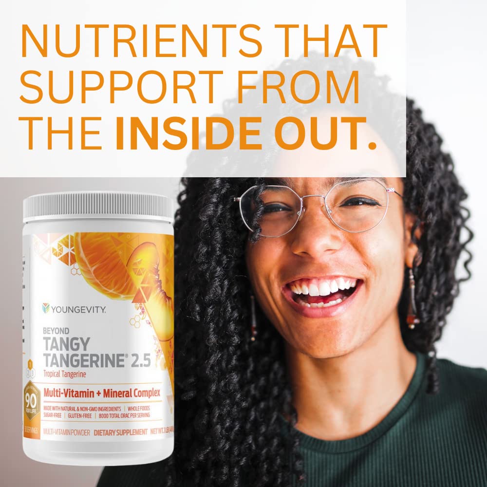 Youngevity Beyond Tangy Tangerine 2.5 daily routine setup with the supplement.
