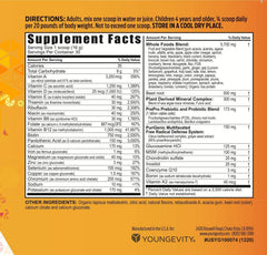 Youngevity Beyond Tangy Tangerine 2.5 tub with label emphasizing natural ingredients