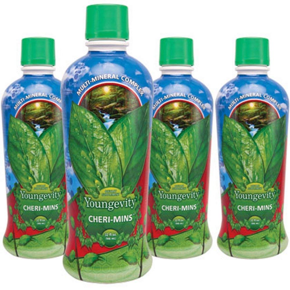 Youngevity Cheri-Mins bottle pour for easy daily mineral supplementation.