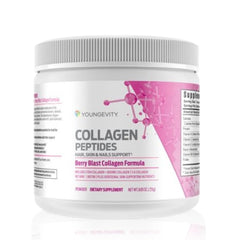 Youngevity Collagen Peptides bottle: convenient daily beauty support.