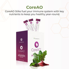 Youngevity CoreAO Stiks on the go stick for a portable antioxidant boost.