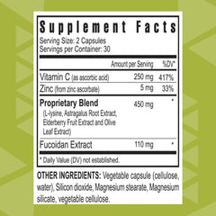 Youngevity FucoidZ capsules closeup highlights easy-to-take capsules and convenient daily use.