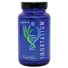 Youngevity Immortalium bottle front, premium wellness packaging for skin vitality