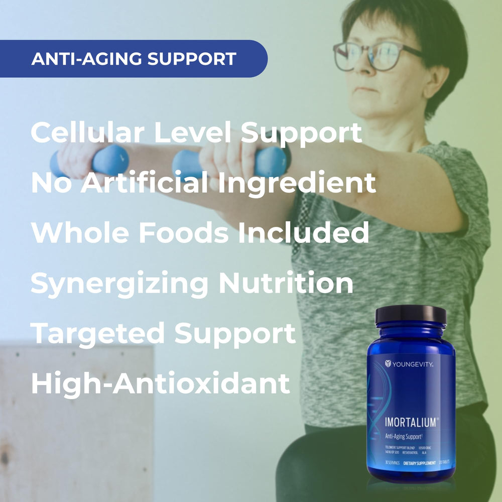 Youngevity Imortalium fucoxanthin ingredient highlight with carotenoid blend for color-rich nutrients.