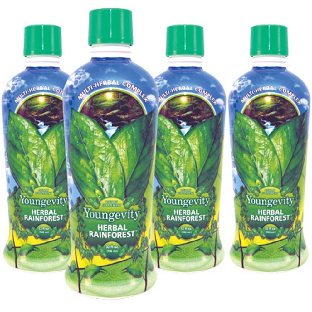 Youngevity Majestic Earth Rainforest bottle supports immune health with a multi-herbal blend.