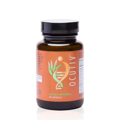 Youngevity Ocutiv eye health supplement bottle promotes daily eye health support.