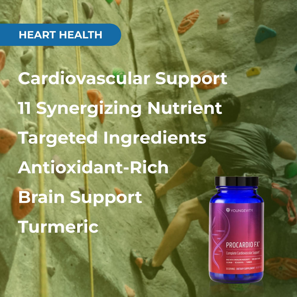 Youngevity ProCardio FX packaging on shelf signals premium quality