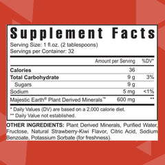 Brand label closeup of Strawberry Kiwi-Mins with minerals