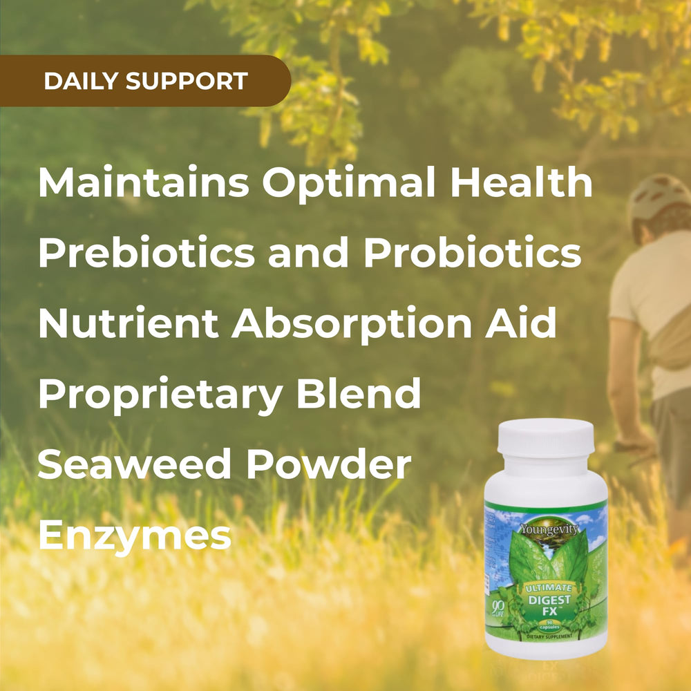 Youngevity Ultimate Digest FX probiotic cultures supporting gut balance