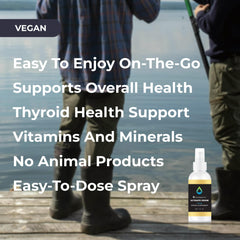 Ingredient list with iodine, B12, zinc, selenium and copper from Youngevity Ultimate Iodine.