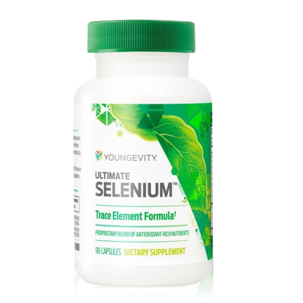 Youngevity Ultimate Selenium Cofactors bottle highlighting immune support.