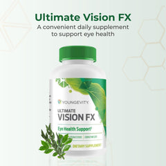 Close-up of Vision FX capsules ready for daily use.