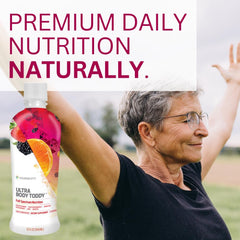Ingredient chart highlights amino acids and phytonutrients for balanced daily nutrition.