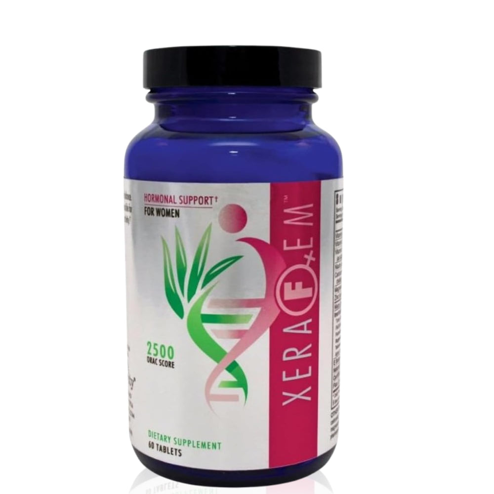 Youngevity XeraFem bottle front showing packaging for daily hormonal support