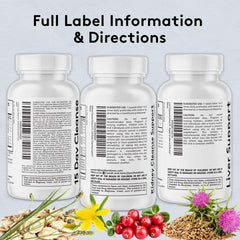 Product label close-up with ingredients and usage guidance