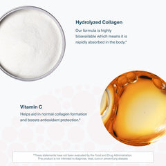 Youtheory collagen powder whisked into smoothie or coffee