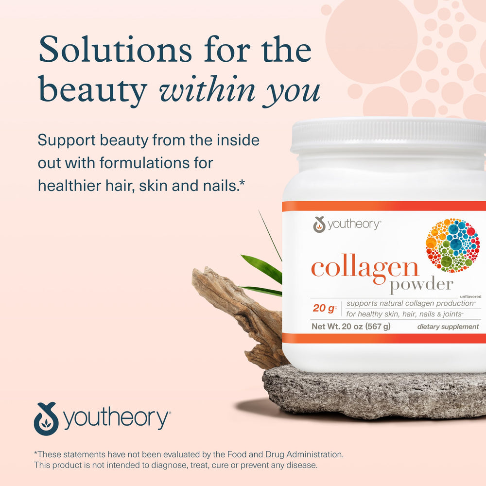 Youtheory collagen powder unflavored; versatile daily supplement