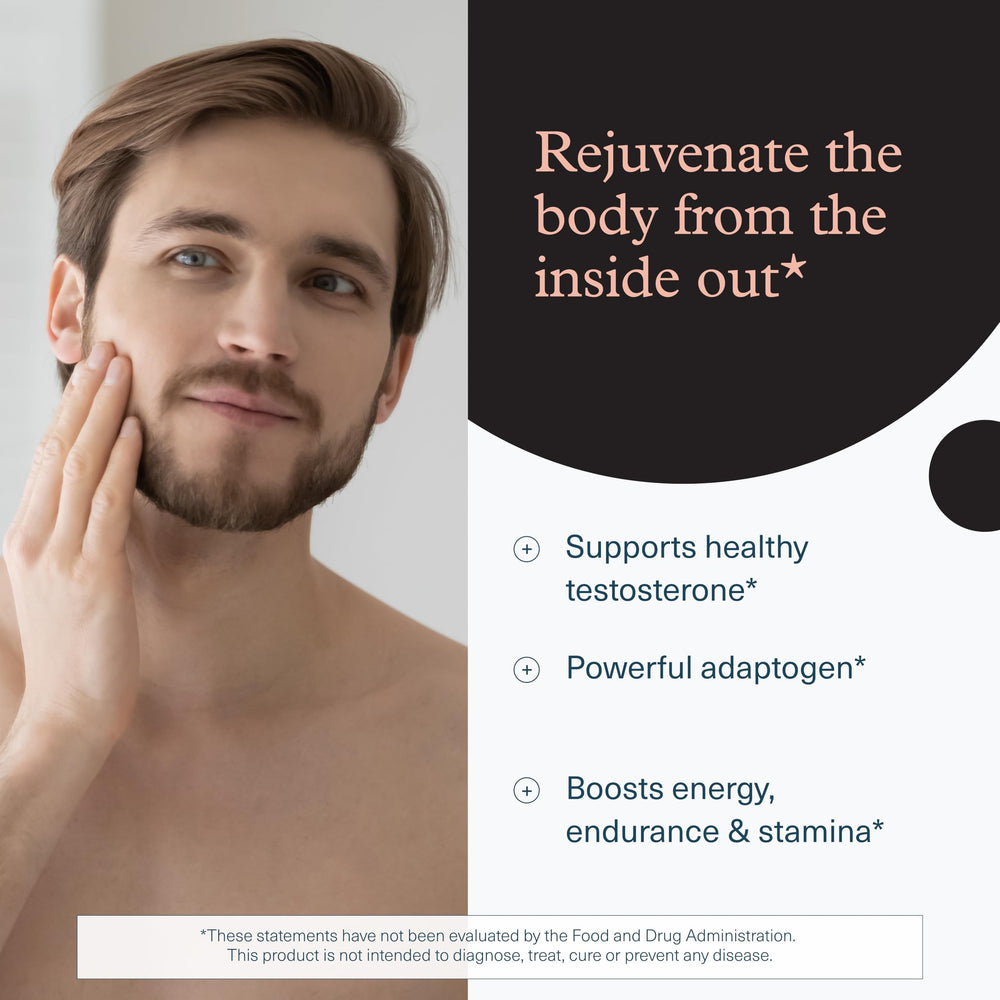 Youtheory Men's Shilajit capsules packaging ready for daily use