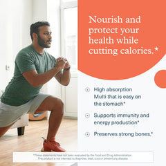 Youtheory multi-vitamin tablets closeup emphasizing comprehensive daily nutrients