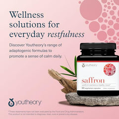 Youtheory Saffron energy-mood-support scene implies stress-ready days