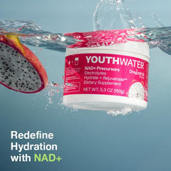 Dragonfruit YOUTHWATER recipe idea for workouts and travel hydration