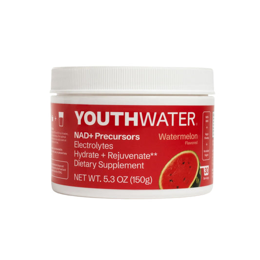YOUTHWATER NAD+ watermelon tub for refreshing hydration