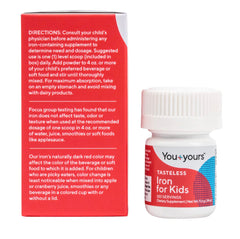 youyours kids iron powder tasteless blends into drinks without changing taste or texture