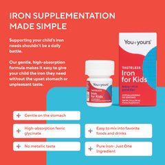 youyours pure iron supplement vegan non-gmo suitable for allergy-friendly households