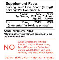 youyours tasteless iron kids food mix blends into soft foods without altering flavor