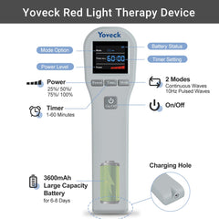 Yoveck pet therapy use on dog with device near shoulder
