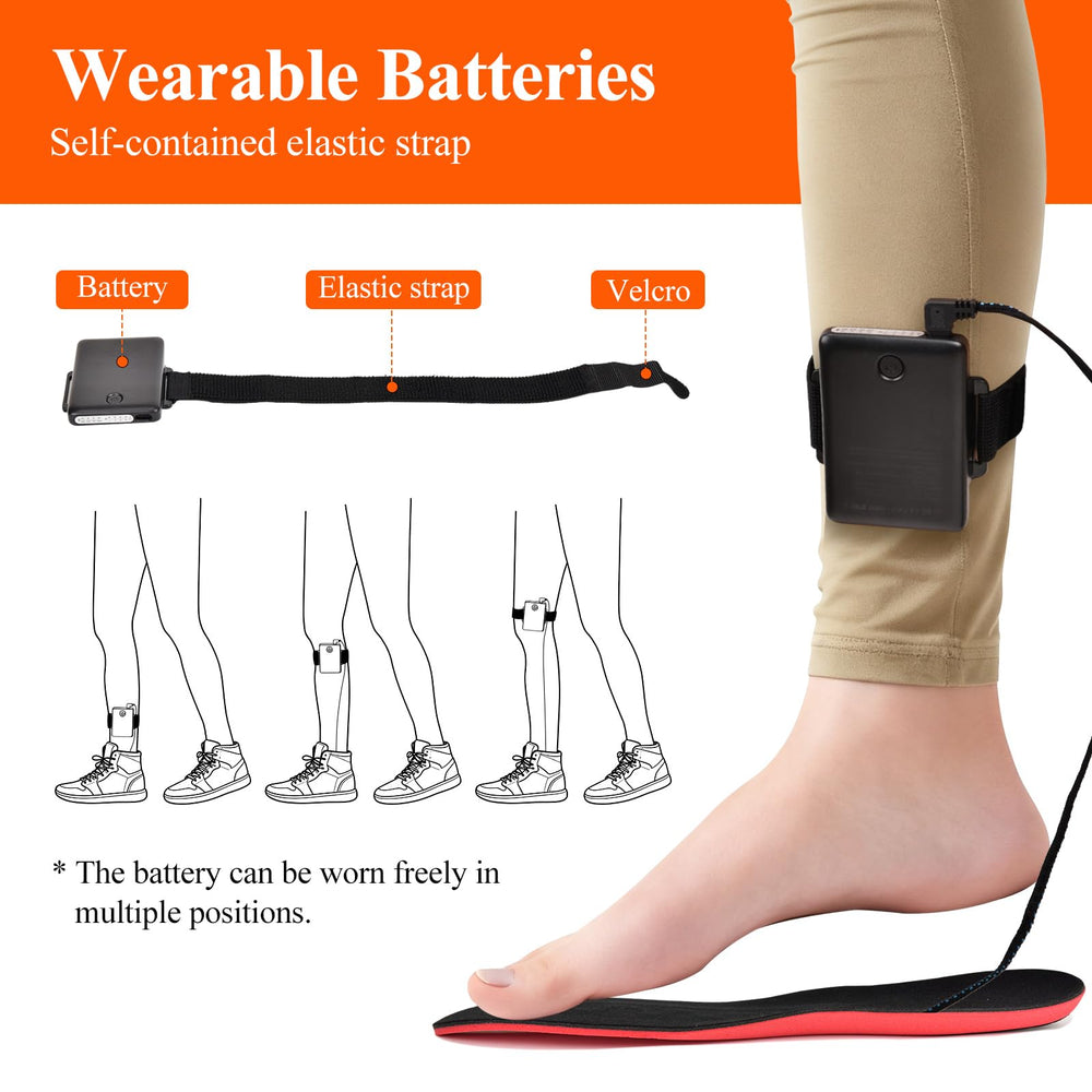 YPJIAJV 5000mAh battery powers long-lasting warmth in cold conditions