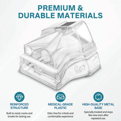 Durable, leak-resistant water chamber supports reliable nightly therapy.