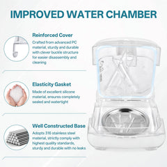 Wide-fill opening enabling spill-free refilling for daily use