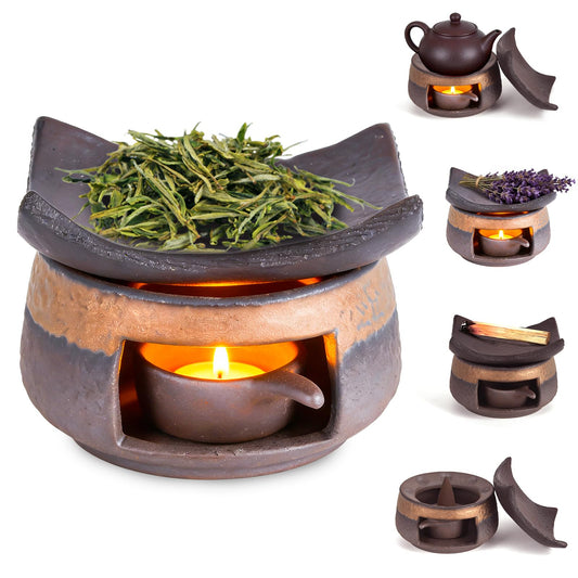 YSZYPETHE ceramic diffuser bowl close-up showing deep heating for even fragrance
