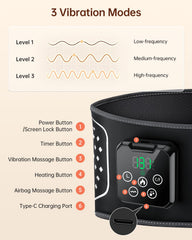 YUHUO three-level vibration modes for targeted comfort.