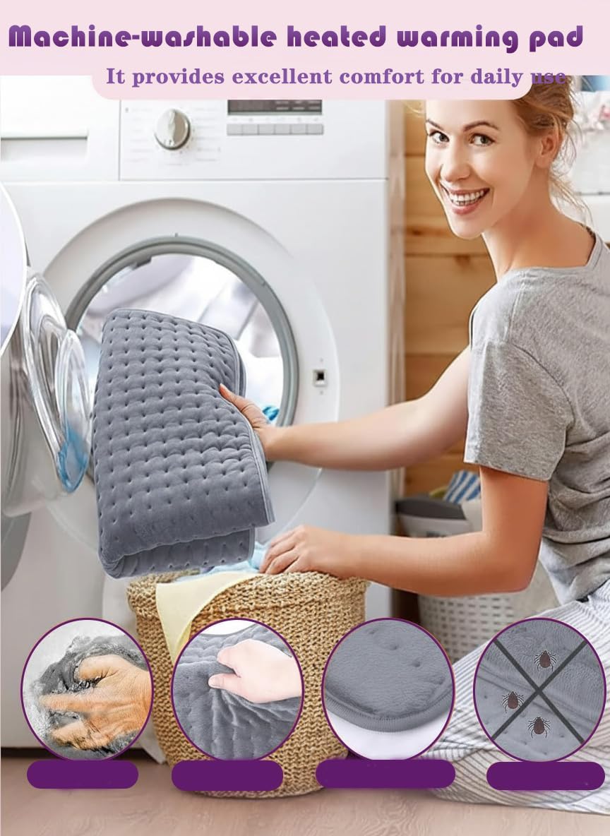 Yukidoke heating pad on back and shoulders for targeted warmth